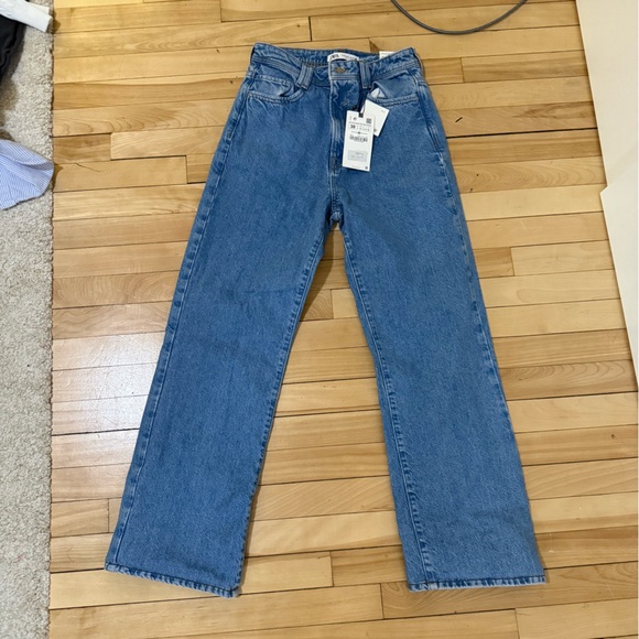 Zara Light Blue Denim Pants - Picture 3 of 4